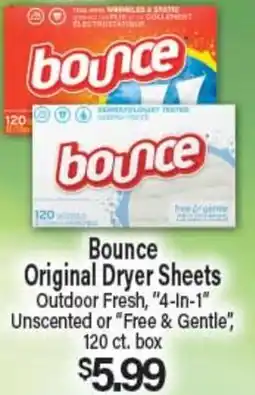 Angelo Caputo's Fresh Market Bounce Original Dryer Sheets offer
