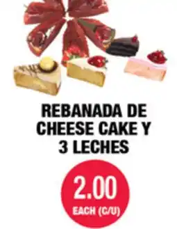Carnicerias Jimenez REBANADA DE CHEESE CAKE Y 3 LECHES offer
