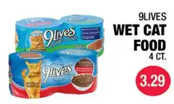 Carnicerias Jimenez 9LIVES WET CAT FOOD offer