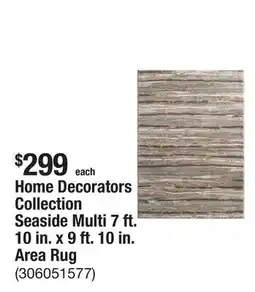 The Home Depot Home Decorators Collection Seaside Multi 7 ft. 10 in. x 9 ft. 10 in. Area Rug offer
