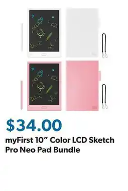 Sam's Club myFirst 10 Color LCD Sketch Pro Neo Pad Bundle offer