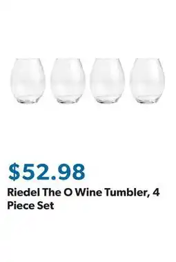 Sam's Club Riedel The O Wine Tumbler, 4 Piece Set offer