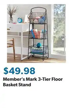 Sam's Club Member's Mark 3-Tier Floor Basket Stand offer