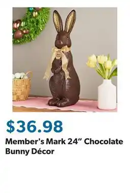 Sam's Club Member's Mark 24 Chocolate Bunny Décor offer