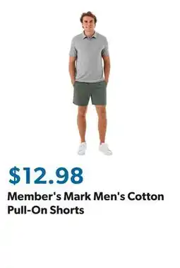 Sam's Club Member's Mark Men's Cotton Pull-On Shorts offer