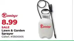 Runnings Lawn & Garden Sprayer offer