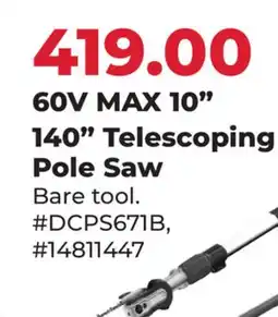 Runnings 60V MAX 10 140 Telescoping Pole Saw offer
