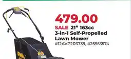Runnings 21 163cc 3-in-1 Self-Propelled Lawn Mower offer