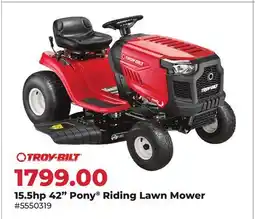Runnings 15.5hp 42 Pony Riding Lawn Mower offer