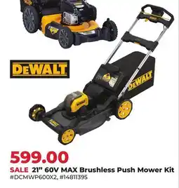 Runnings 21 60V MAX Brushless Push Mower Kit offer