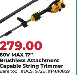 Runnings 60V MAX 17 Brushless Attachment Capable String Trimmer offer