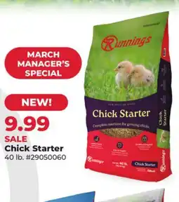 Runnings Chick Starter offer