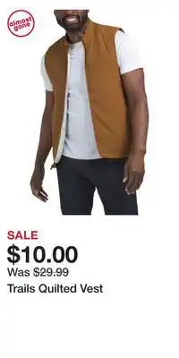 TJ Maxx Trails Quilted Vest offer