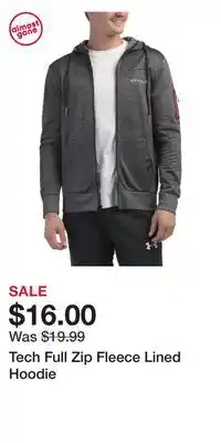 TJ Maxx Tech Full Zip Fleece Lined Hoodie offer