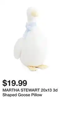 TJ Maxx MARTHA STEWART 20x13 3d Shaped Goose Pillow offer