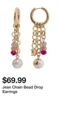 TJ Maxx Jean Chain Bead Drop Earrings offer