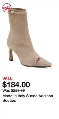 TJ Maxx Made In Italy Suede Addison Booties offer