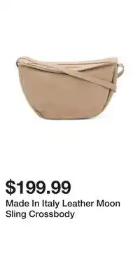 TJ Maxx Made In Italy Leather Moon Sling Crossbody offer