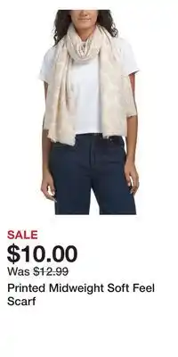 TJ Maxx Printed Midweight Soft Feel Scarf offer