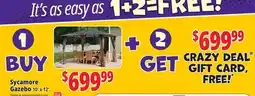 Ocean State Job Lot Sycamore Gazebo 10' x 12' offer