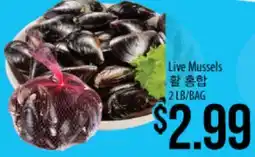Hmart Live Mussels offer