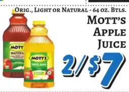 Trade Fair Supermarket MOTT'S APPLE JUICE offer