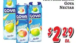 Trade Fair Supermarket PEP. PRISMA CARTONS Goya Nectar offer