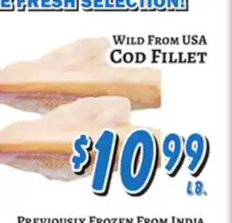 Trade Fair Supermarket WILD FROM USA COD FILLET offer