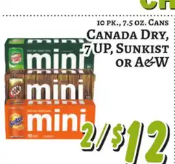Trade Fair Supermarket CANADA DRY, 7UP, SUNKIST OR A&W offer