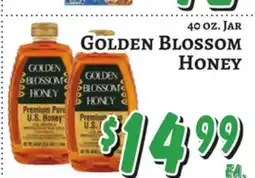 Trade Fair Supermarket 40 OZ. JAR GOLDEN BLOSSOM HONEY offer