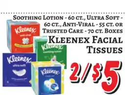 Trade Fair Supermarket Kleenex FACIAL TISSUES offer