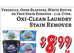 Trade Fair Supermarket Versatile, Odor Blasters, White Revive OR Free Stain Remover - 3 lb. Ctn offer