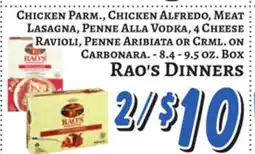 Trade Fair Supermarket Rao's DINNERS offer