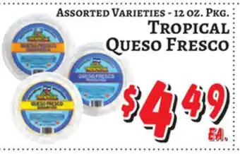 Trade Fair Supermarket TROPICAL Queso Fresco offer