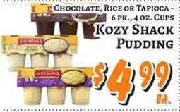 Trade Fair Supermarket Kozy Shack Pudding offer