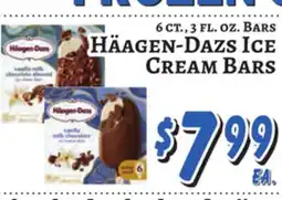 Trade Fair Supermarket 6 ct., 3 fl. oz. BARS Häagen-Dazs ICE CREAM BARS offer