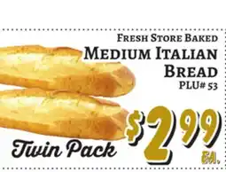 Trade Fair Supermarket FRESH STORE BAKED MEDIUM ITALIAN BREAD offer