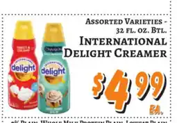 Trade Fair Supermarket INTERNATIONAL Delight Creamer offer