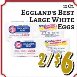 Trade Fair Supermarket Eggland's Best LARGE WHITE EGGS offer