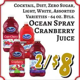 Trade Fair Supermarket Ocean Spray Cranberry Juice offer