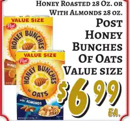 Trade Fair Supermarket Post Honey Bunches Of Oats Value Size offer