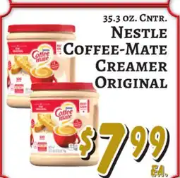 Trade Fair Supermarket 35.3 OZ. CNTR. NESTLE COFFEE-MATE CREAMER ORIGINAL offer