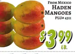 Trade Fair Supermarket FROM MEXICO HADEN MANGOES offer