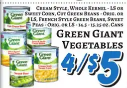 Trade Fair Supermarket Green Giant Vegetables offer