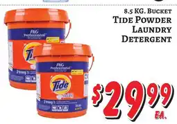 Trade Fair Supermarket 8.5 KG. BUCKET Tide Powder Laundry Detergent offer