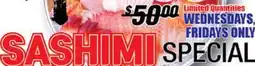 Joong Boo Market SASHIMI SPECIAL offer