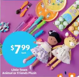 Aldi Little Town Animal or Friends Plush offer
