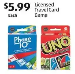 Aldi Licensed Travel Card Game offer