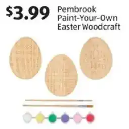 Aldi Pembrook Paint-Your-Own Easter Woodcraft offer