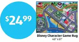 Aldi Disney Character Game Rug offer
